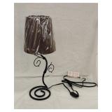 NEW Twisted Vine Black Table Lamp 19'h