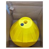 Portable Sidewalk sign holder base, yellow XL