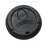 Dixie Domestic Plastic Hot Cup Lids Large Black