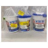 3 - Scrubs hand cleaner towels 12ï¿½ x 10ï¿½