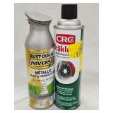Rustoleum Spray Paint & CRC Break Cleaner