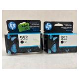 2 - HP ink cartridges 952 black