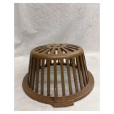 Cast iron roof drain dome strainer