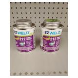 2-8oz cans of ez weld PVC pipe primer