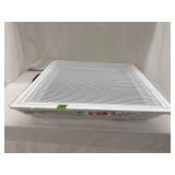 White perforated filter grille, powder coated