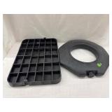 2 - Blow Molded Plastic Octagon Weighted Base