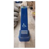 4 handicap reserved parking cones 26.5' tall