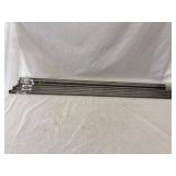 Black steel pipes, threaded on both ends 3/8ï¿½