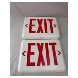 3 - Dual Lite exit signs 11.5ï¿½ x 8.75ï¿½