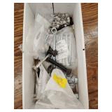 Flat of assorted hardware nuts, bolts