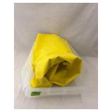 2 - Vinyl aprons in clear tray