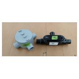 Pair of cast electrical junction boxes