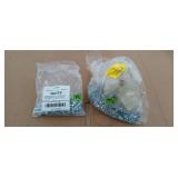 Bag of flat head screws steel, and bag of