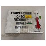 White safety sign 14ï¿½ x 10ï¿½