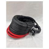 X-Bull Black & Red Synthetic Winch Rope