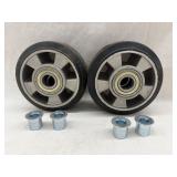 (2) Caster Wheels 4 7/8ï¿½ ï¿½ 595 lb. ï¿½ Black