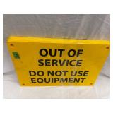 9 - Out of service do not use equipment signs
