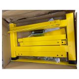 Yellow U-gate adjustable safety gate