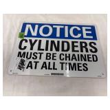 Notice metal sign 10 - 14ï¿½