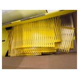 Yellow plastic tamper-evident security seals