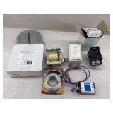 Galvanized steel wire Lutron receptacle