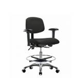 Ergonomic vinyl office chair