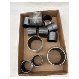 11 - Black Pipe Nipples 3ï¿½ x 3ï¿½, 2ï¿½ x 2ï¿½