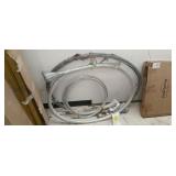 3 bundles of baling wire, with one loop end