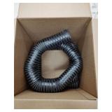Industrial Ducting Hose: 3 in ID, 12 ft, Black