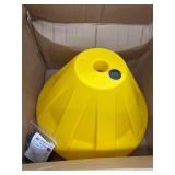 Portable Sidewalk sign holder base, yellow XL