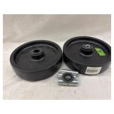 2 - Castor wheels 8ï¿½ diameter