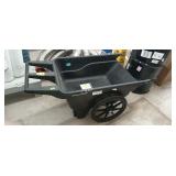 Westward 7.5 cu. Ft. Flat free wheelbarrow poly,