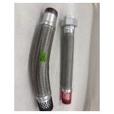 2 - Stainless steel braided hoses