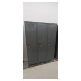 3 locker bank section 54' x 18' x 79'