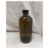 12 - Standard amber glass jars 16 OZ