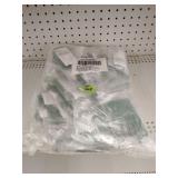 Bulk bag of 50 packs of 3.9' green zip ties