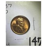 1937-D BU Lincoln Cent