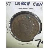 1837 Large Cent