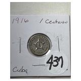 1916 Cuba 1 Centavos