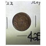 1922 Canada One Cent/Key Date