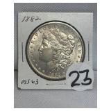 1882 Morgan Silver Dollar MS63