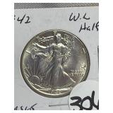 1942 MS65 W.L. Liberty Half Dollar