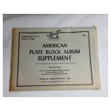 1961 U.S. Supplement Plate Block Stamps
