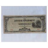 World War II Japan 10 Pesos