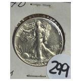 1934-D AU W.L. Liberty Half Dollar