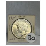 1934-D Peace Dollar UNC.