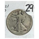 1921-D W.L. Liberty Half Dollar
