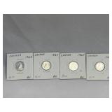 4 - Silver Canadian Dimes