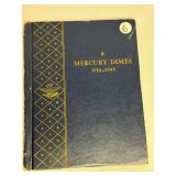 1917 - 1945 Complete Set Mercury Dimes/with 16-D