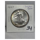 1997 Tough Date .999 Silver Eagle